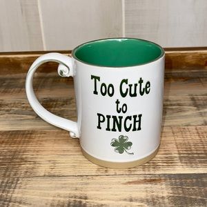 ❗️LAST ONE❗️Too Cute To Pinch Irish Clover Mug